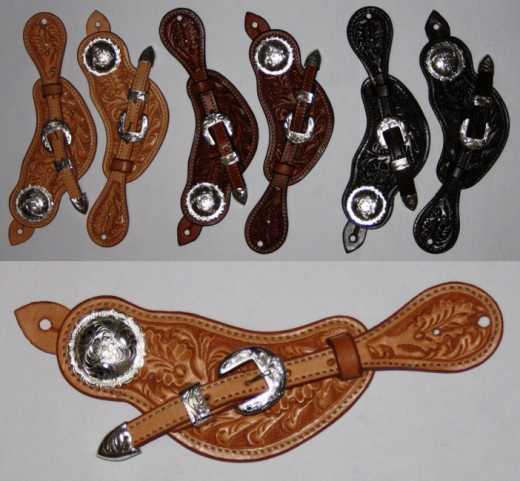 Sporenriemen aus US-Leder mit Bordertooling