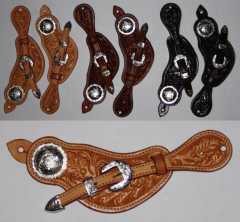Sporenriemen aus US-Leder mit Bordertooling