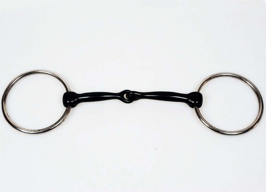 Snaffle Bit Westerngebiss mit Ringen Blacksteel Snaffle Bit Westerngebiss mit Ringen Blacksteel