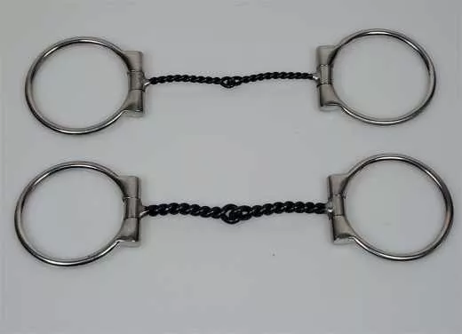 Twisted Wire D-Ring Snafflebit Westernbit 5 Twisted Wire D-Ring Snafflebit Westernbit 5