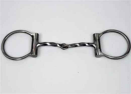 Square Twisted Wire D-Ring Snafflebit Westernbit 5 Square Twisted Wire D-Ring Snafflebit Westernbit 5