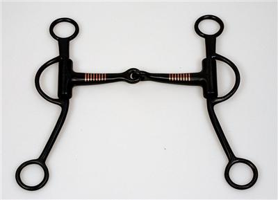 Snaffle with Shanks Blacksteel