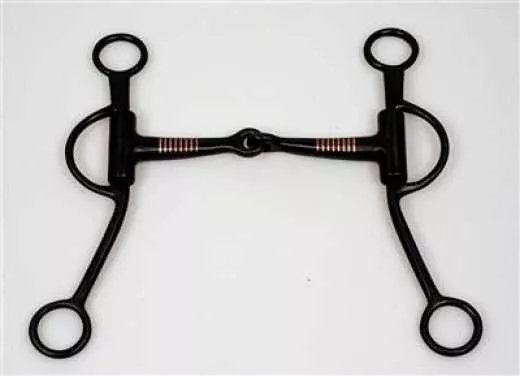 Snaffle Bit with Shanks Blacksteel Westerngebiss mit Anzügen