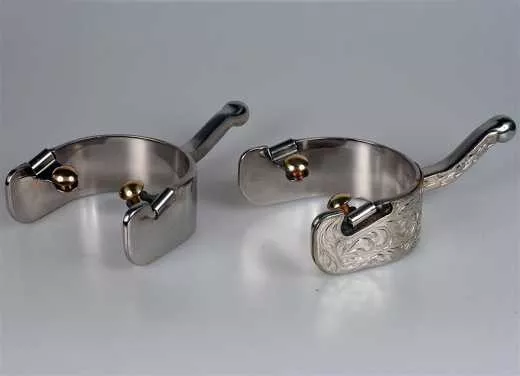 Western Kugelsporen Show mit Silber verziert