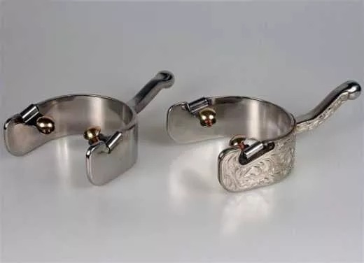 Western Kugelsporen Show mit Silber verziert