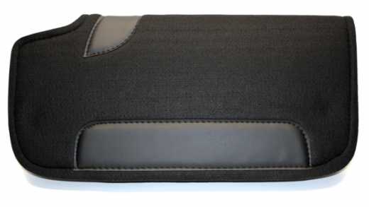 Filzpad Westernpad mit Widerristfreiheit und Lederbesatz