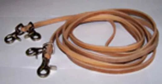Harness Leder Draw Reins Schlaufzügel mit Umlenkrolle