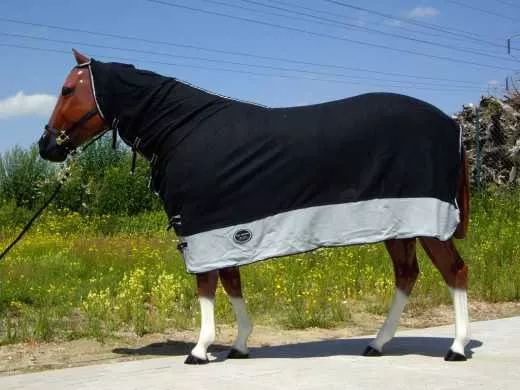 Abschwitzdecke mit Halsteil Topscore schwarz Abschwitzdecke mit Halsteil Topscore schwarz