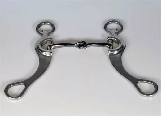 Western Gebiss Snaffle with Shanks Aluminium 5