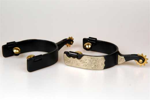 Blacksteel Westernsporen mit kleinem Sporenrad Blacksteel Westernsporen mit kleinem Sporenrad