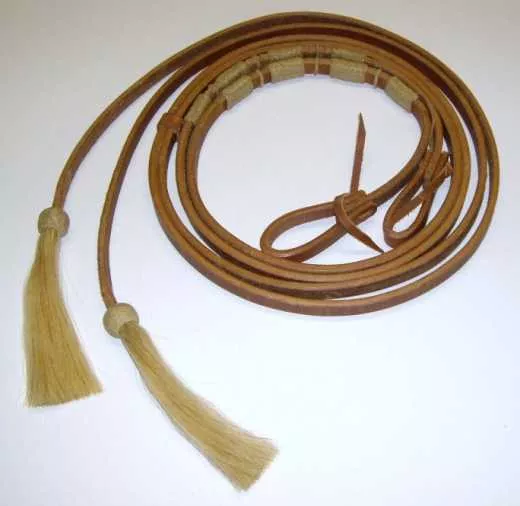 Harnesszügel mit Tassel und Rawhide