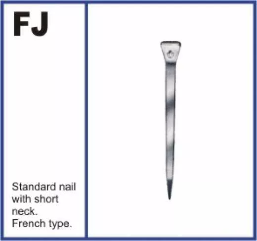 Mustad Hufnägel FJ0 Slim für Slidingeisen 25 Stück