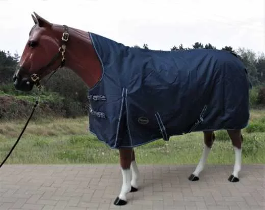 Tough Horse Turnout Winterdecke Half Neck navy blau 100g 1200D