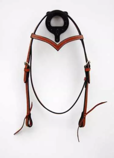 EE Tack Ambrind Kopfstück mit V-Stirnband