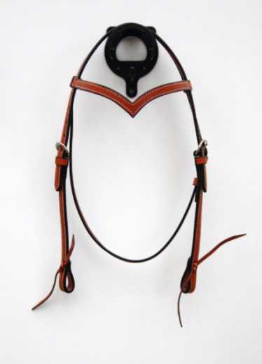 EE Tack Ambrind Kopfstück mit V-Stirnband