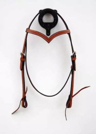 EE Tack Ambrind Kopfstück mit V-Stirnband