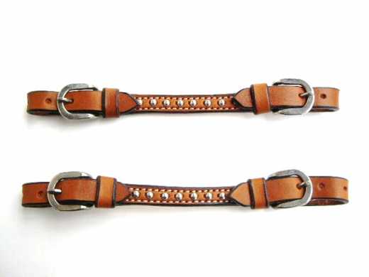 Show Leder-Kinnriemen mit Nicelspots