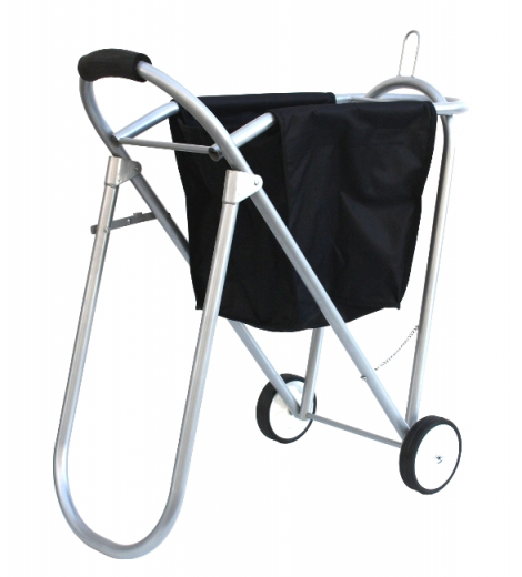 Sattelcaddy Sattelwagen aus Aluminium mit Tasche