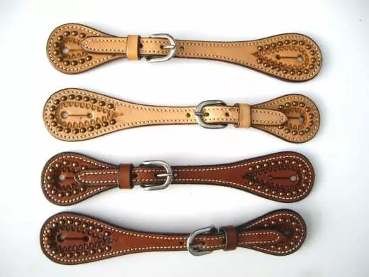 Western Sporenriemen aus US Leder mit Spots Western Sporenriemen aus US Leder mit Spots