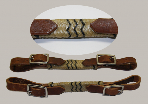 EE Tack Kinnriemen aus Harness Leder Rawhide