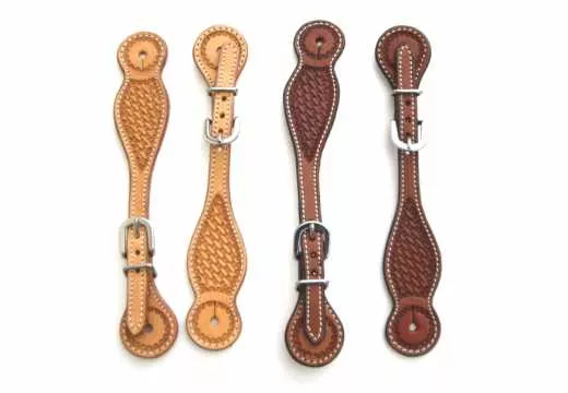 Western Sporenriemen mit Basketpunzierung AD153