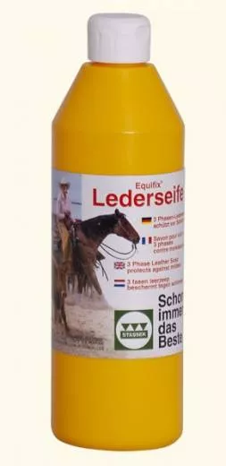 EQUIFIX 3 Phasen Lederseife, Antischimmelschutz, flüssig, 500ml EQUIFIX 3 Phasen Lederseife, Antischimmelschutz, flüssig, 500ml