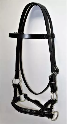 Sidepull Soft Padded mit unterlegtem Nasenteil in schwarz