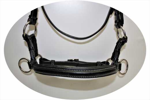 Sidepull Soft Padded mit unterlegtem Nasenteil in schwarz