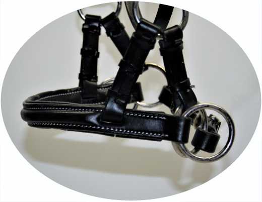 Sidepull Soft Padded mit unterlegtem Nasenteil in schwarz