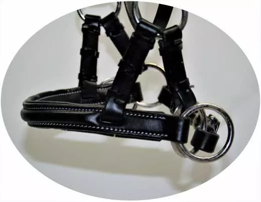 Sidepull Soft Padded mit unterlegtem Nasenteil in schwarz