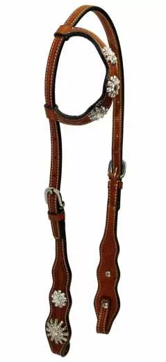 EE Tack Einohr Kopfstück mit Strass Steinchen AD-137