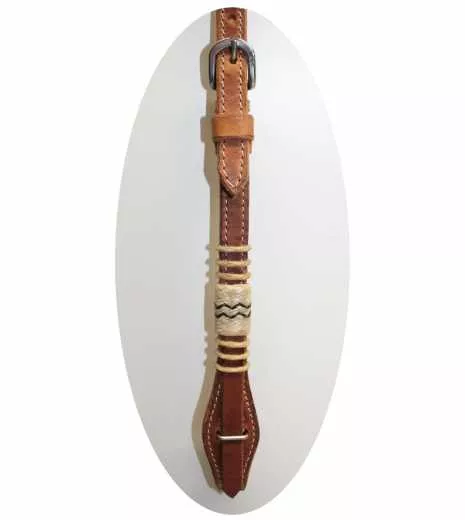 EE Tack Stirnband Kopfstück mit Rohaut Applikationen AE-135