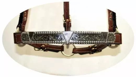 EE TACK Western Show Halfter mit Silber Größe COB Typ 1