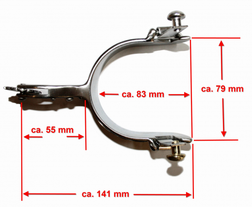 Rock Grinder Show Sporen mit graviertem Silberbeschlag