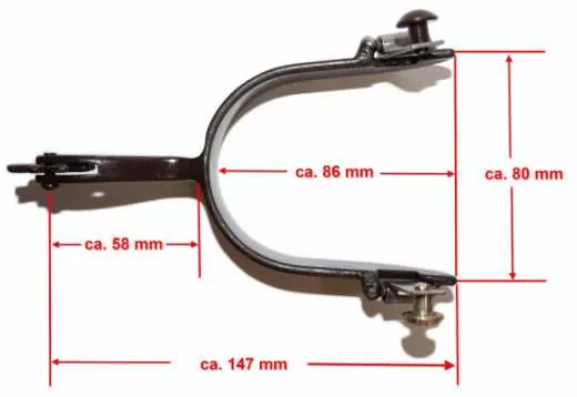 Brownsteel Antique Show Westernsporen mit Gravierungen