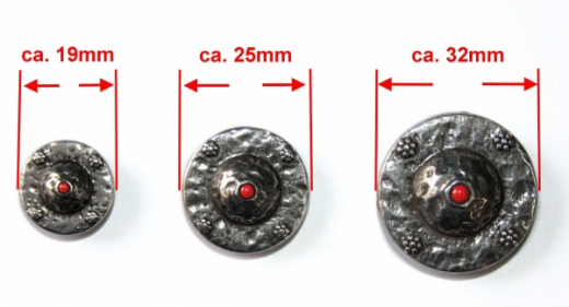 German Silver Concho Arlo in drei Größen