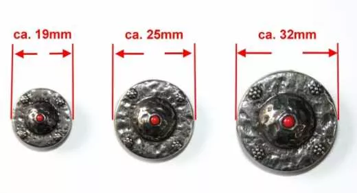 German Silver Concho Arlo in drei Größen