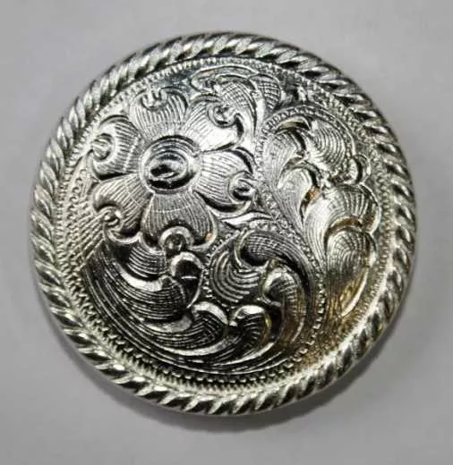 German Silver Concho Round Rope in drei Größen