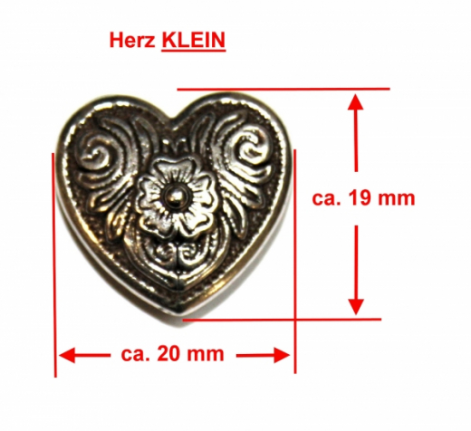 Herz / Heart Concho in zwei Größen