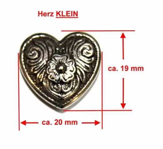 Herz / Heart Concho in zwei Größen