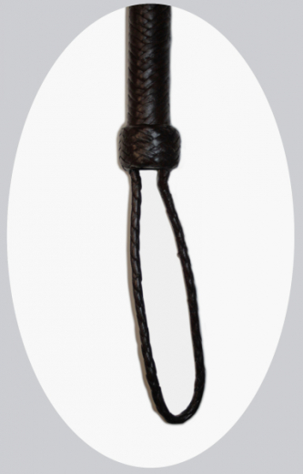 EE TACK Bullenpeitsche aus Leder 3,0m Dark brown