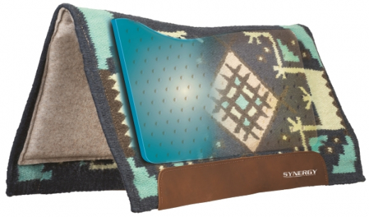 Weaver Synergy Flex Westernpad Turqoise/Rust