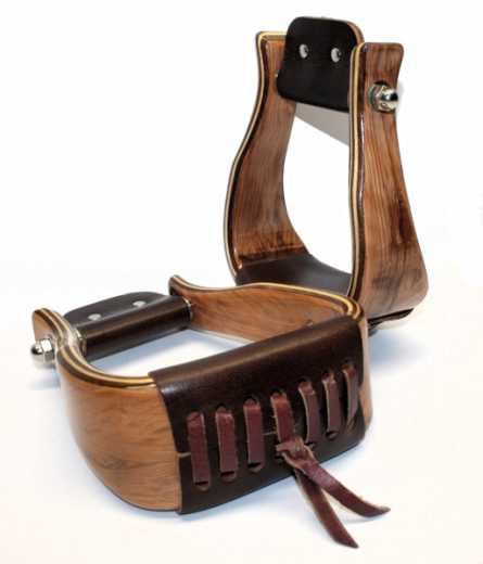 Premium Holzsteigbügel Offset-Angled Mod. 2