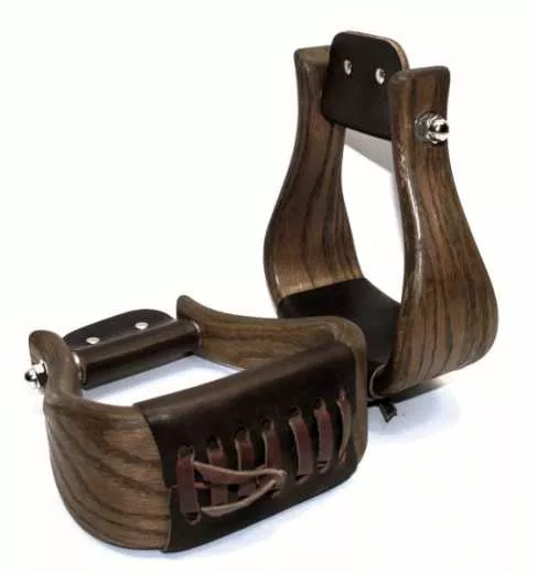 Premium Holzsteigbügel Flat Bottom Mod.2