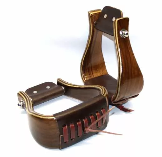 Premium Holzsteigbügel Flat Bottom Mod.4