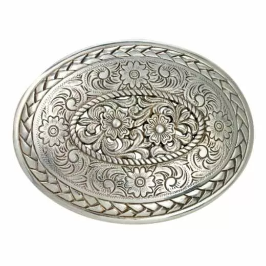 Western Buckle Gürtelschnalle ILC Braided Floral Western Buckle Gürtelschnalle ILC Braided Floral