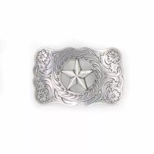 Western Buckle Gürtelschnalle ILC Ranger Star Silver Western Buckle Gürtelschnalle ILC Ranger Star Silver