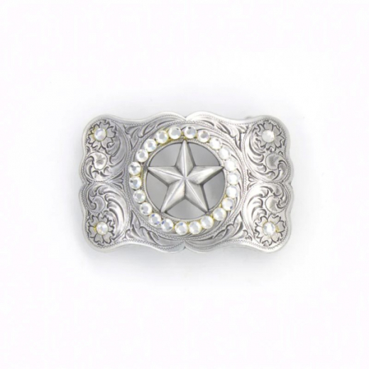 Western Buckle Gürtelschnalle ILC Ranger Star Crystals