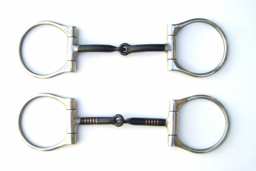 D-Ring Snaffle Bit Blacksteel Mouthpiece