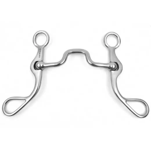 Showman Curved Shank with Flat Square Port Bit JK3365